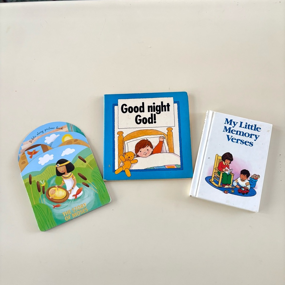 COMBO of Three Children's Storybook Religious Books Set, Vintage
